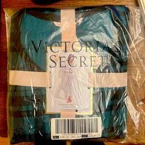 Victorias Secret long thermal flannel print PJs